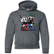 Sweatshirts Dark Heather / YS Eggnoghead and Puddingman Youth Hoodie