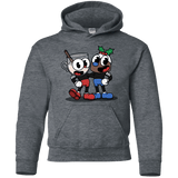 Sweatshirts Dark Heather / YS Eggnoghead and Puddingman Youth Hoodie
