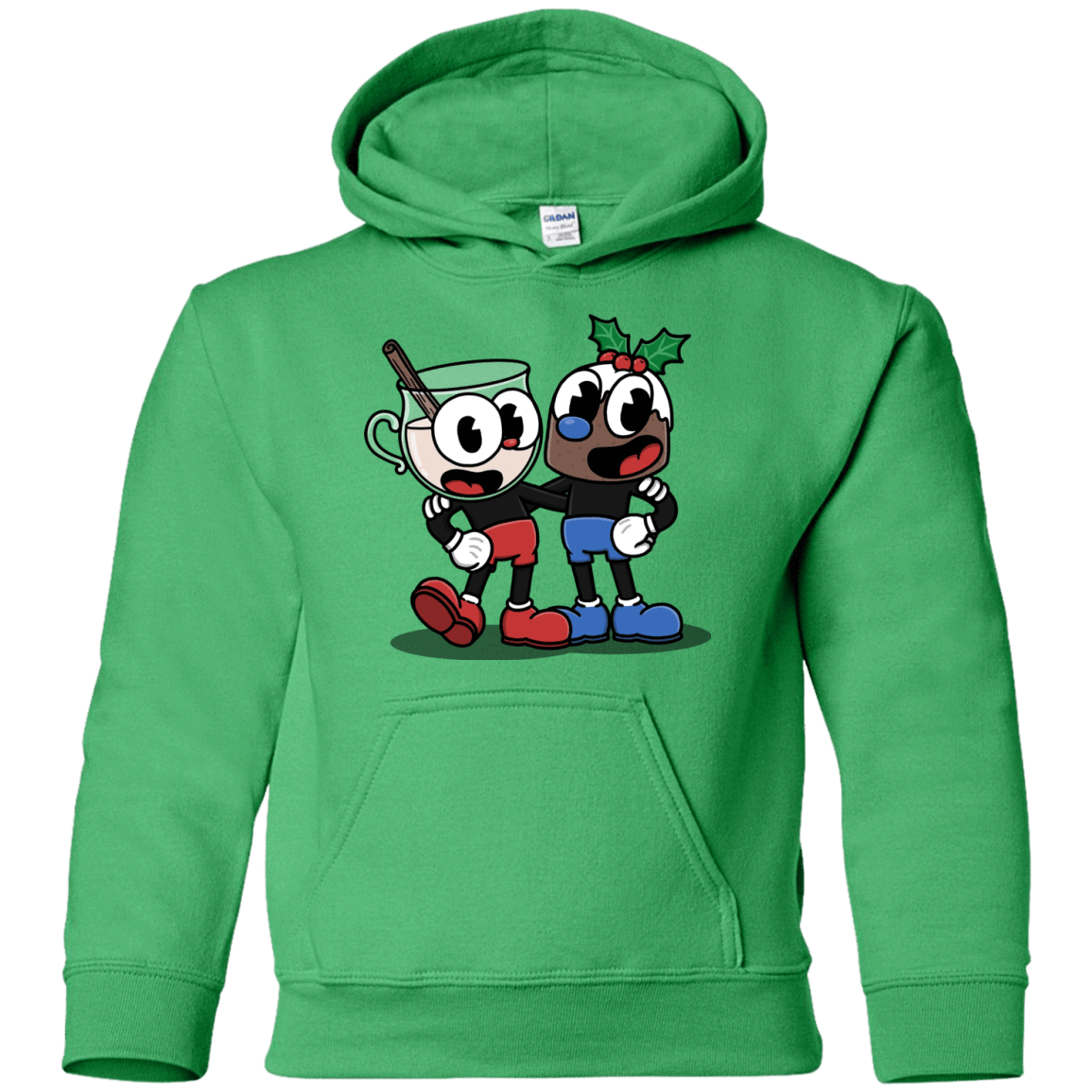 Sweatshirts Irish Green / YS Eggnoghead and Puddingman Youth Hoodie