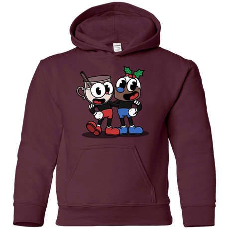 Sweatshirts Maroon / YS Eggnoghead and Puddingman Youth Hoodie