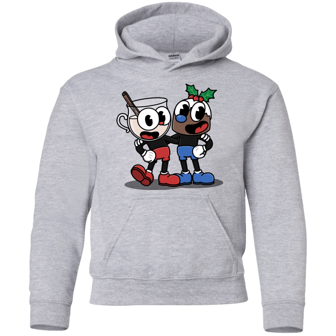 Sweatshirts Sport Grey / YS Eggnoghead and Puddingman Youth Hoodie