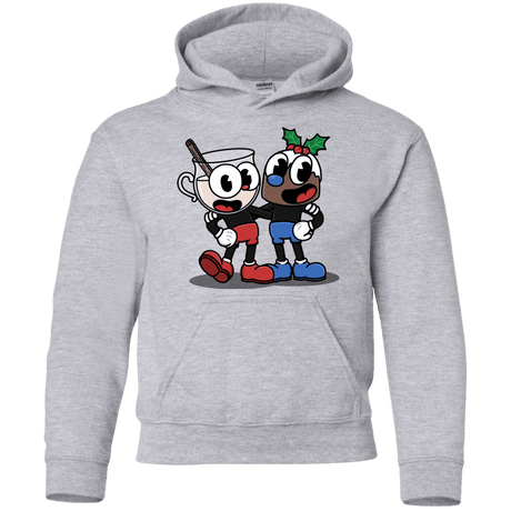 Sweatshirts Sport Grey / YS Eggnoghead and Puddingman Youth Hoodie