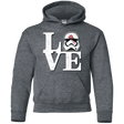 Sweatshirts Dark Heather / YS Eight Seven Love Youth Hoodie