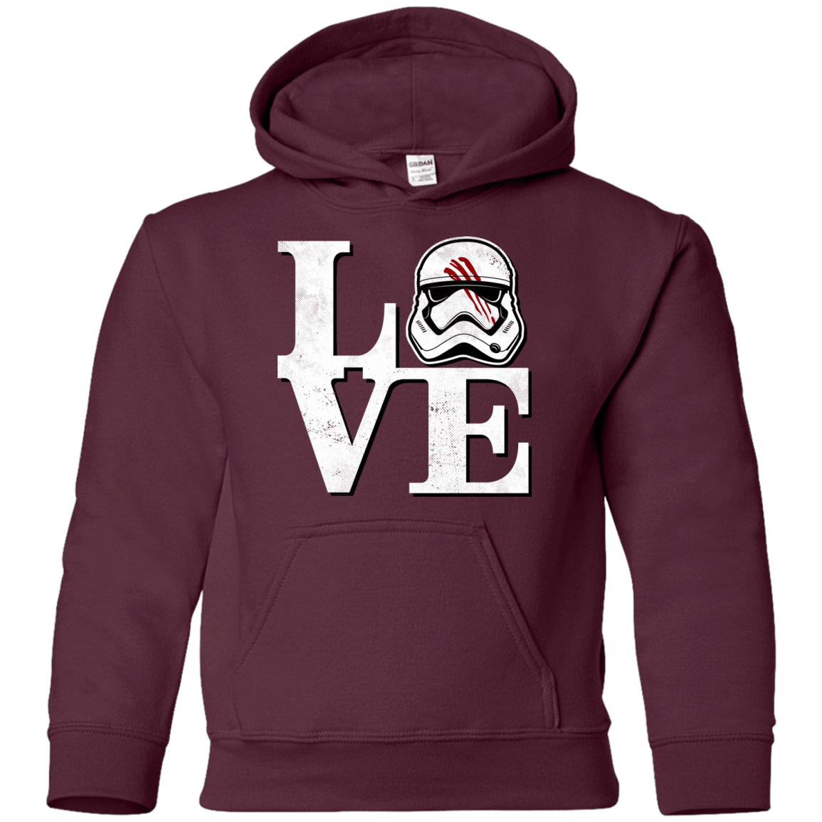 Sweatshirts Maroon / YS Eight Seven Love Youth Hoodie