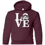 Sweatshirts Maroon / YS Eight Seven Love Youth Hoodie