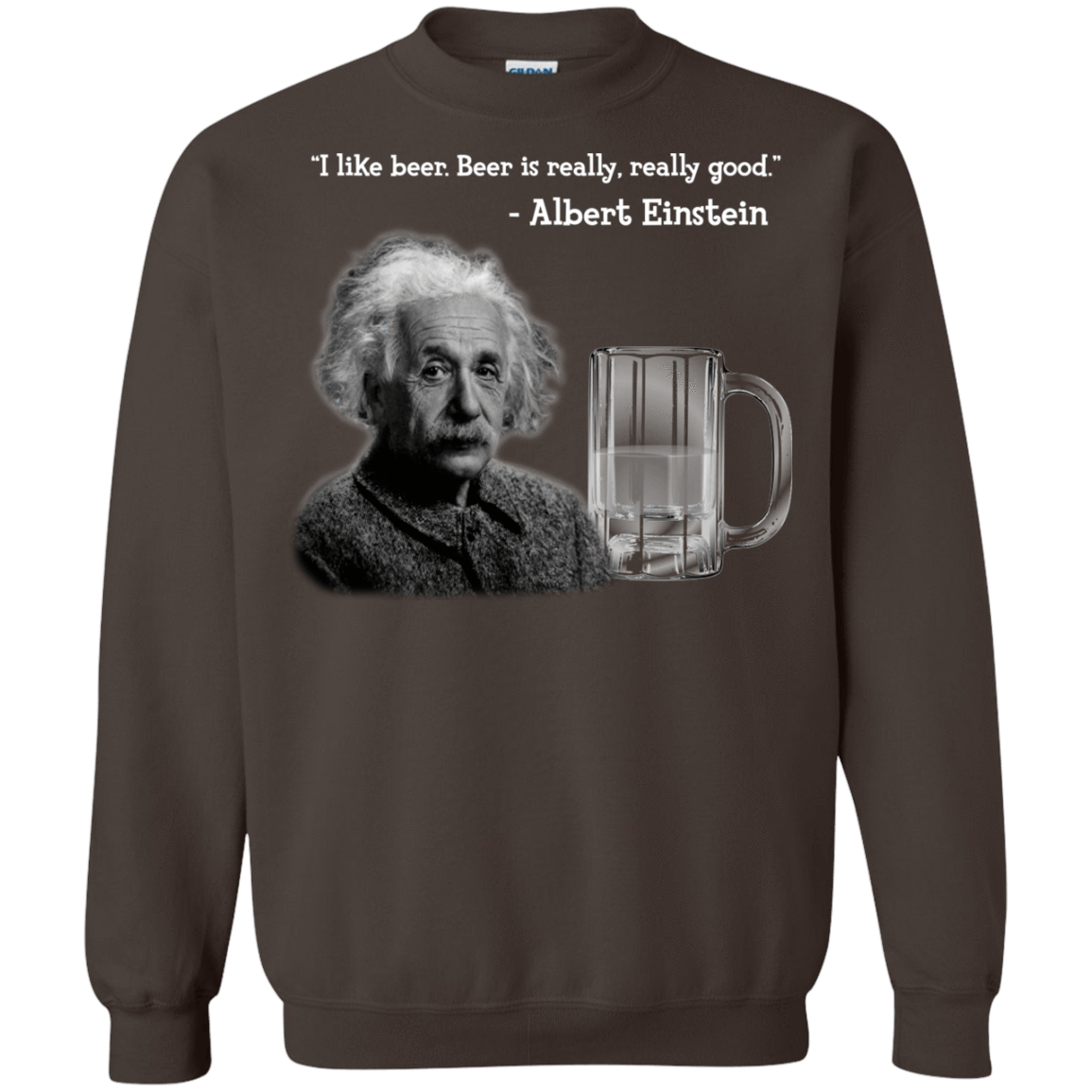 Sweatshirts Dark Chocolate / Small Einstein Crewneck Sweatshirt