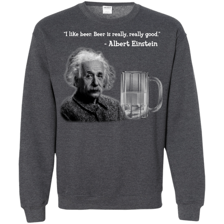 Sweatshirts Dark Heather / Small Einstein Crewneck Sweatshirt