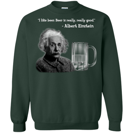 Sweatshirts Forest Green / Small Einstein Crewneck Sweatshirt
