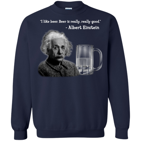 Sweatshirts Navy / Small Einstein Crewneck Sweatshirt