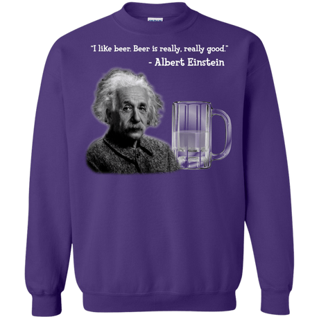 Sweatshirts Purple / Small Einstein Crewneck Sweatshirt