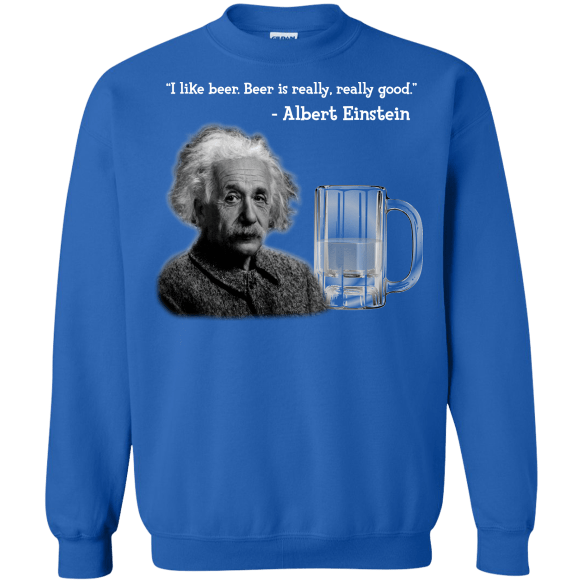 Sweatshirts Royal / Small Einstein Crewneck Sweatshirt