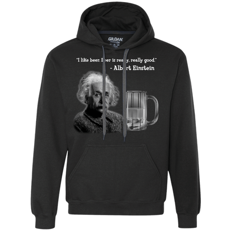 Sweatshirts Black / Small Einstein Premium Fleece Hoodie