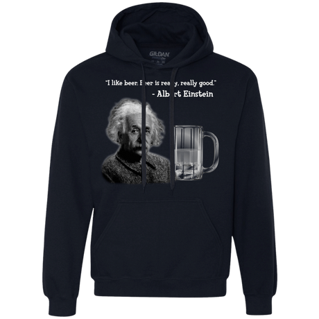 Sweatshirts Navy / Small Einstein Premium Fleece Hoodie