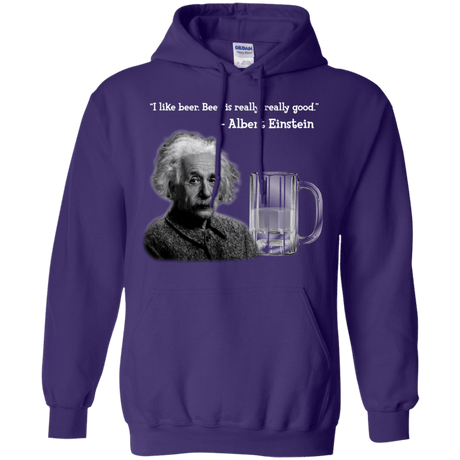 Sweatshirts Purple / Small Einstein Pullover Hoodie