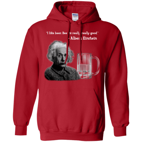 Sweatshirts Red / Small Einstein Pullover Hoodie