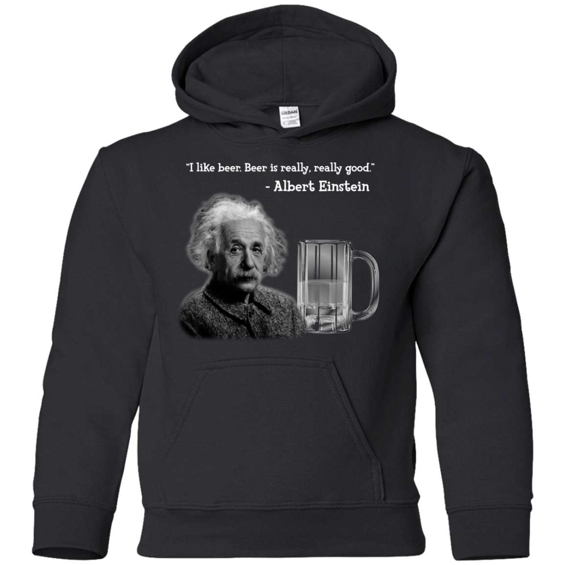 Sweatshirts Black / YS Einstein Youth Hoodie