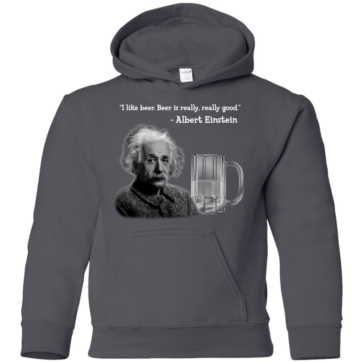 Sweatshirts Charcoal / YS Einstein Youth Hoodie