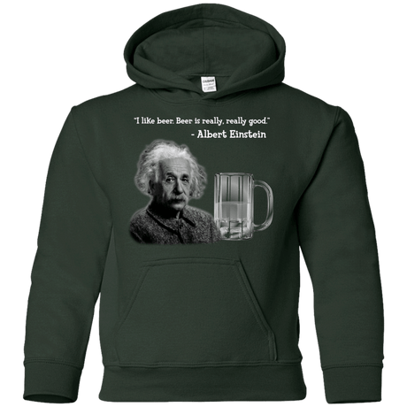 Sweatshirts Forest Green / YS Einstein Youth Hoodie