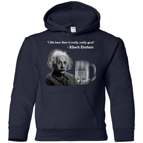 Sweatshirts Navy / YS Einstein Youth Hoodie