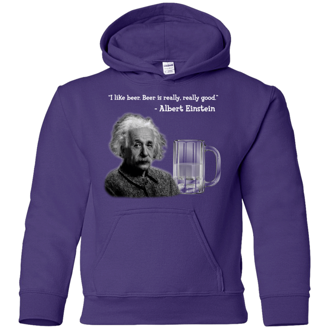 Sweatshirts Purple / YS Einstein Youth Hoodie