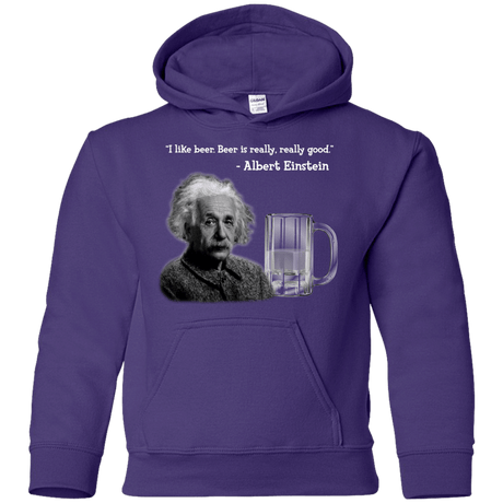 Sweatshirts Purple / YS Einstein Youth Hoodie