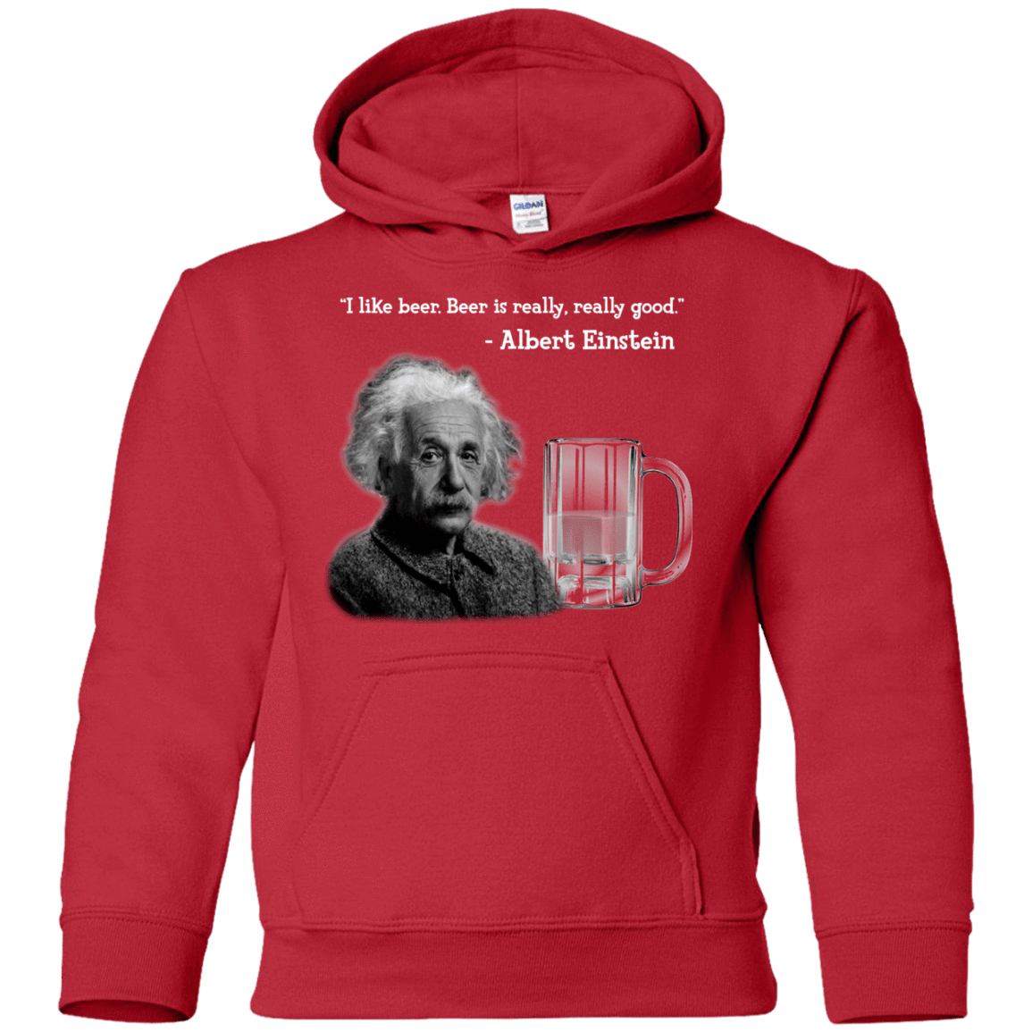 Sweatshirts Red / YS Einstein Youth Hoodie