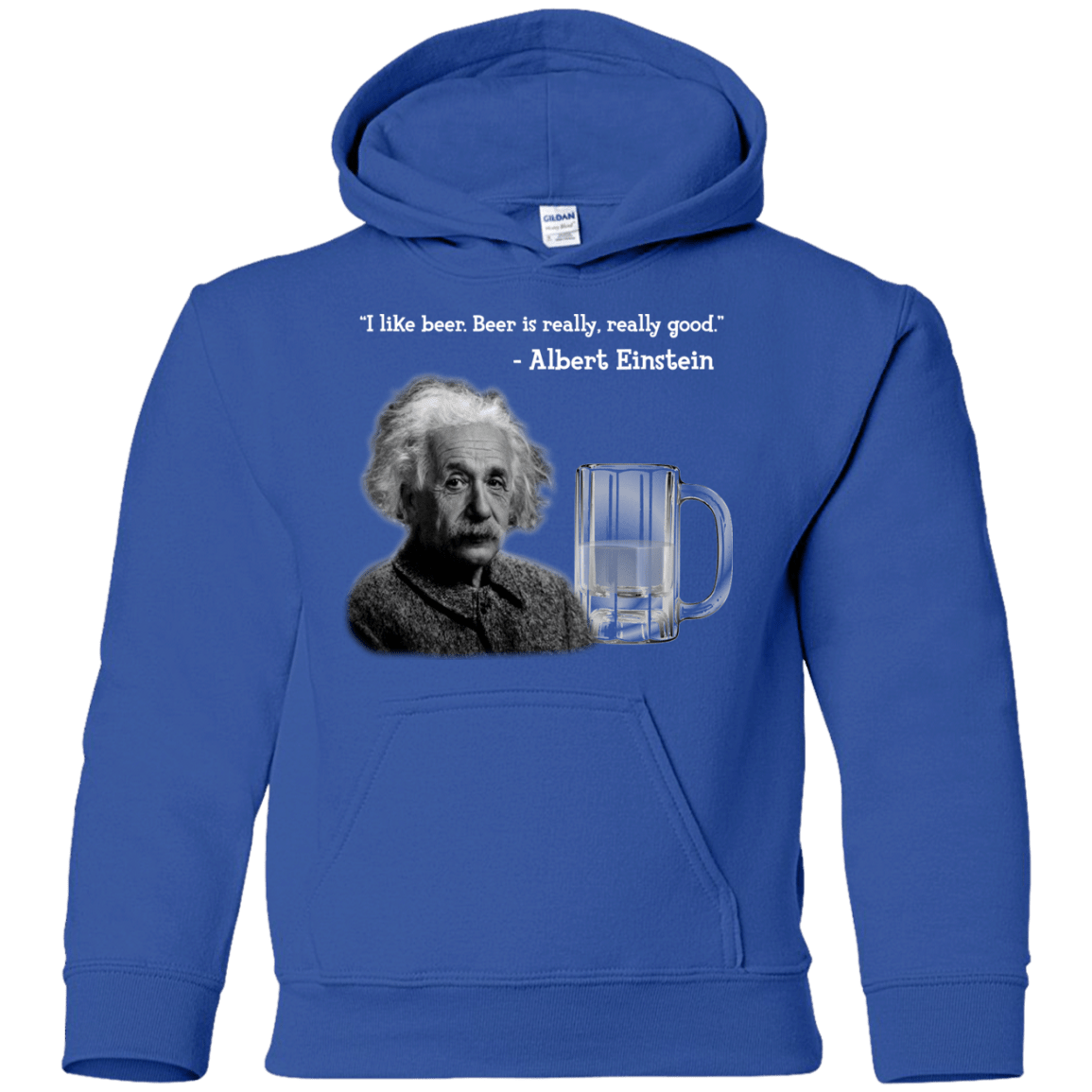 Sweatshirts Royal / YS Einstein Youth Hoodie