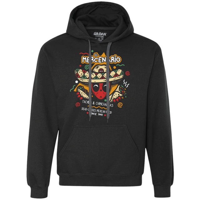 Sweatshirts Black / S El Mercenario Mexican Food Premium Fleece Hoodie