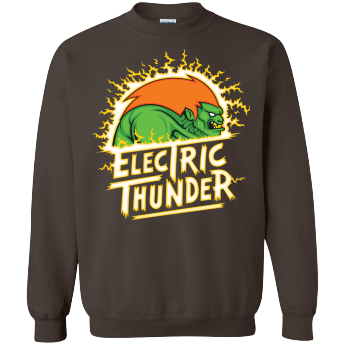 Sweatshirts Dark Chocolate / Small Electric Thunder Crewneck Sweatshirt