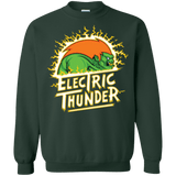 Sweatshirts Forest Green / Small Electric Thunder Crewneck Sweatshirt