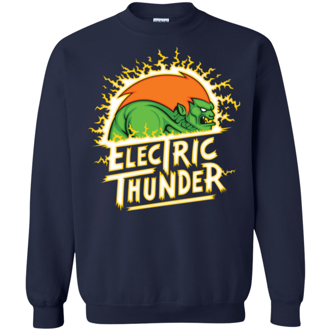 Sweatshirts Navy / Small Electric Thunder Crewneck Sweatshirt