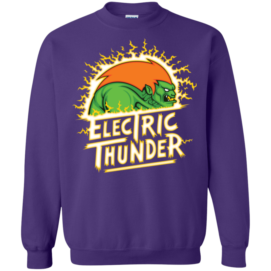 Sweatshirts Purple / Small Electric Thunder Crewneck Sweatshirt