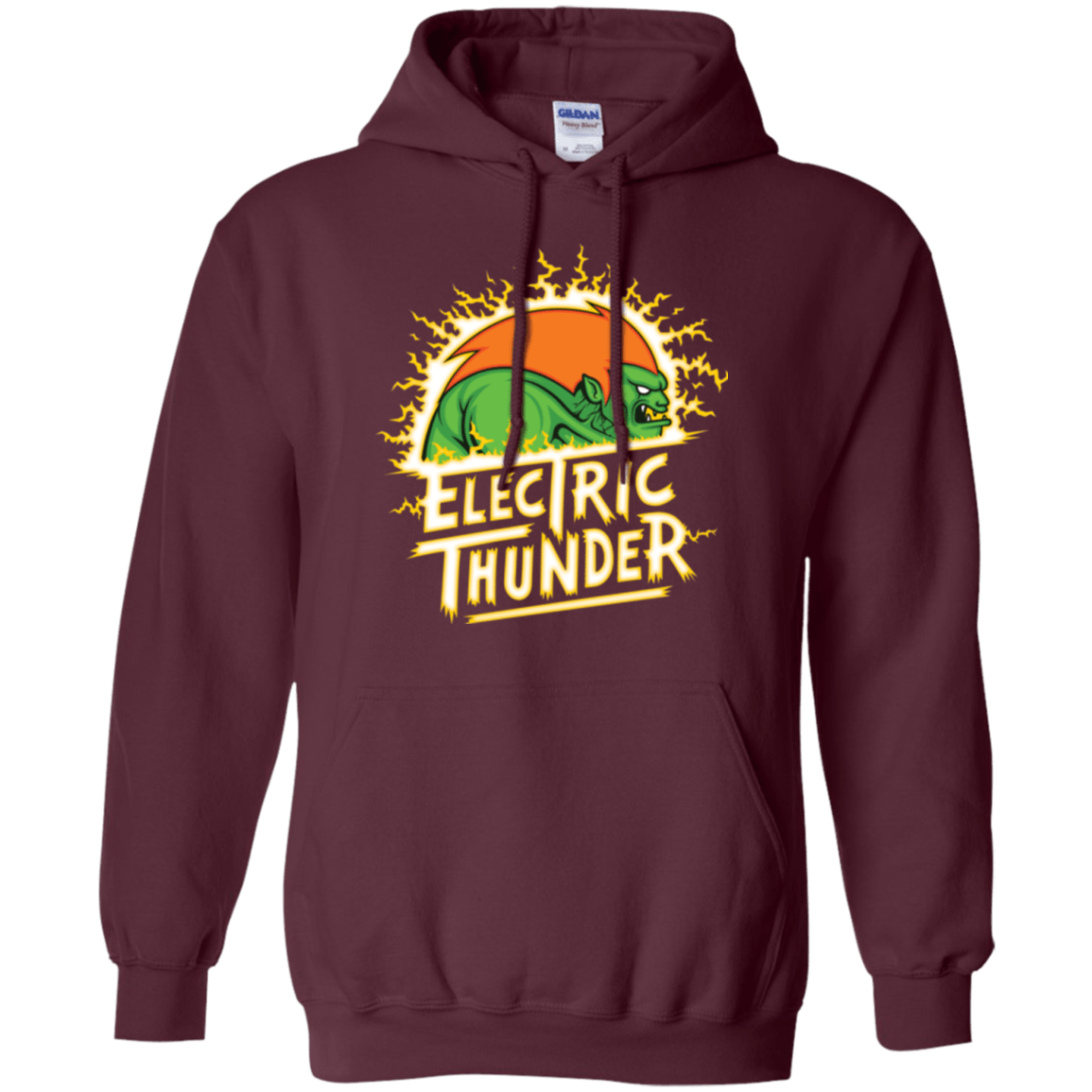 Sweatshirts Maroon / Small Electric Thunder Pullover Hoodie