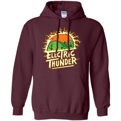 Sweatshirts Maroon / Small Electric Thunder Pullover Hoodie