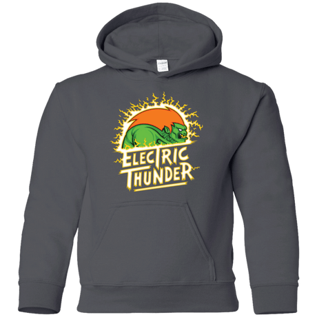 Sweatshirts Charcoal / YS Electric Thunder Youth Hoodie