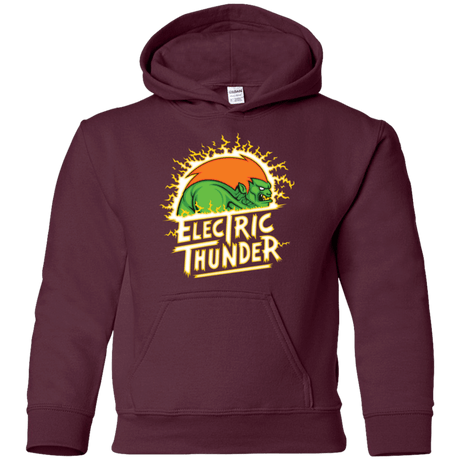 Sweatshirts Maroon / YS Electric Thunder Youth Hoodie