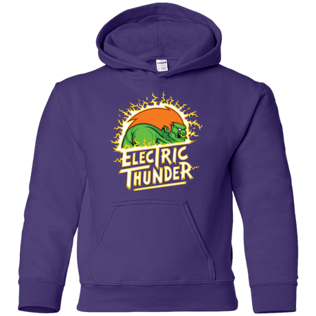Sweatshirts Purple / YS Electric Thunder Youth Hoodie
