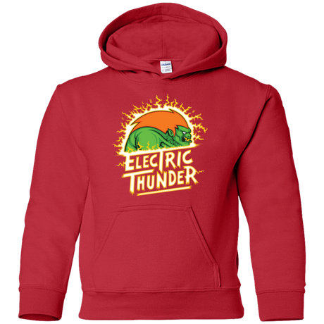 Sweatshirts Red / YS Electric Thunder Youth Hoodie