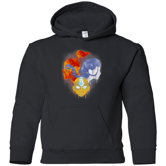 Sweatshirts Black / YS Elemental Love Triangle Youth Hoodie