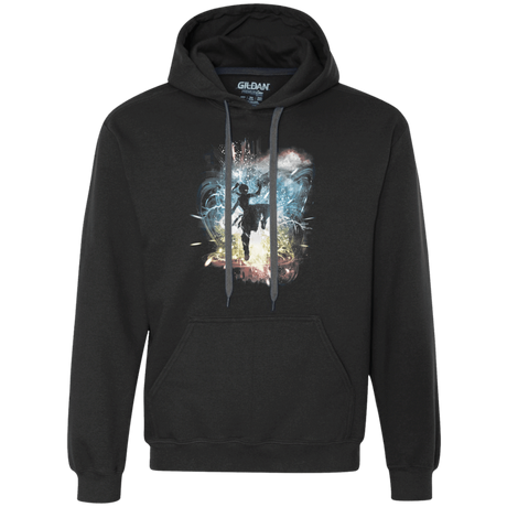 Sweatshirts Black / S Elemental Storm-Korra Premium Fleece Hoodie