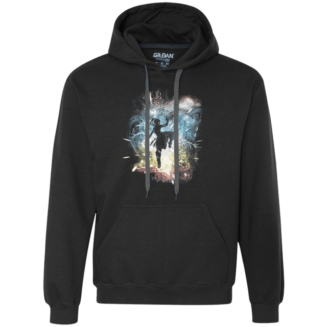 Sweatshirts Black / S Elemental Storm-Korra Premium Fleece Hoodie