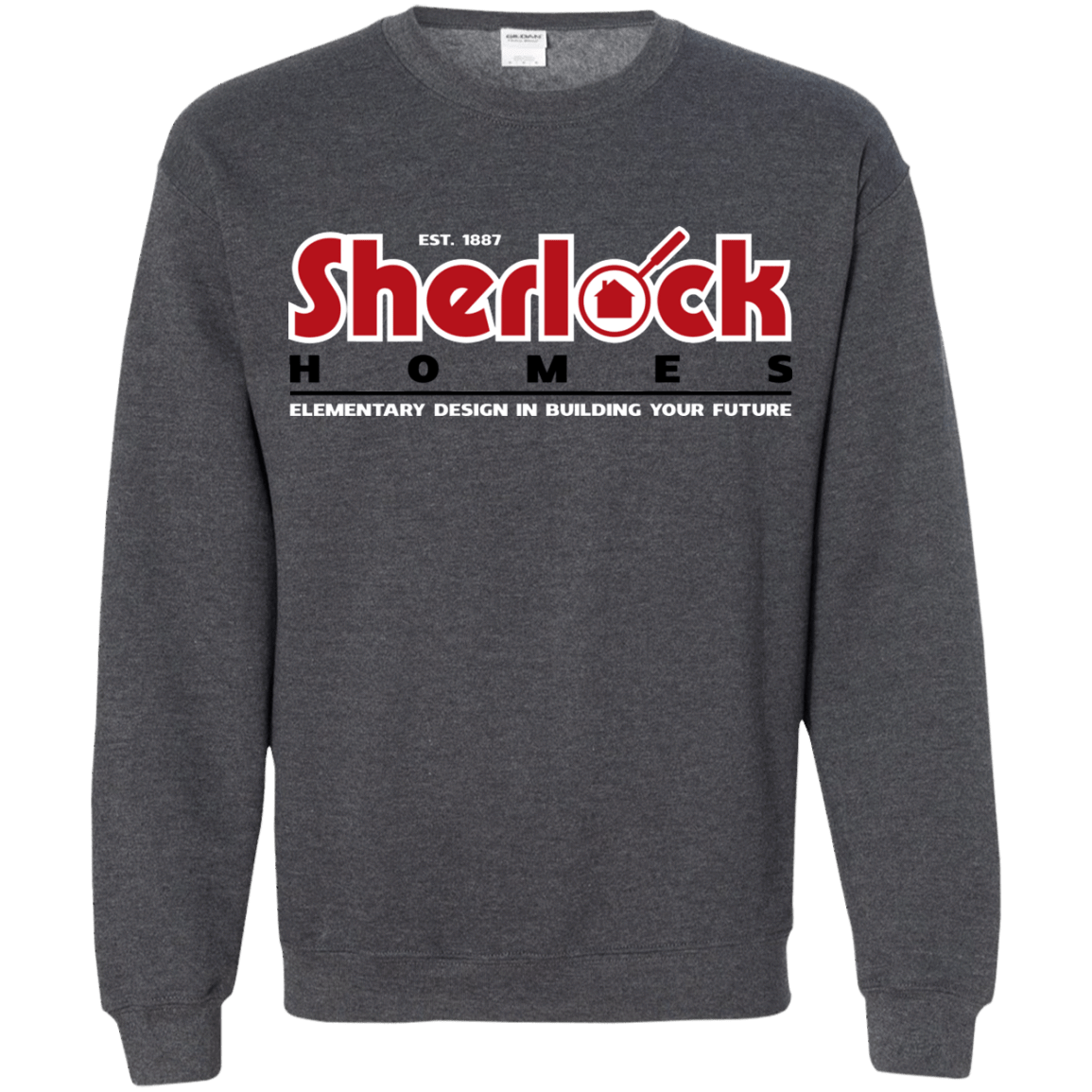 Sweatshirts Dark Heather / Small Elementary Design Crewneck Sweatshirt