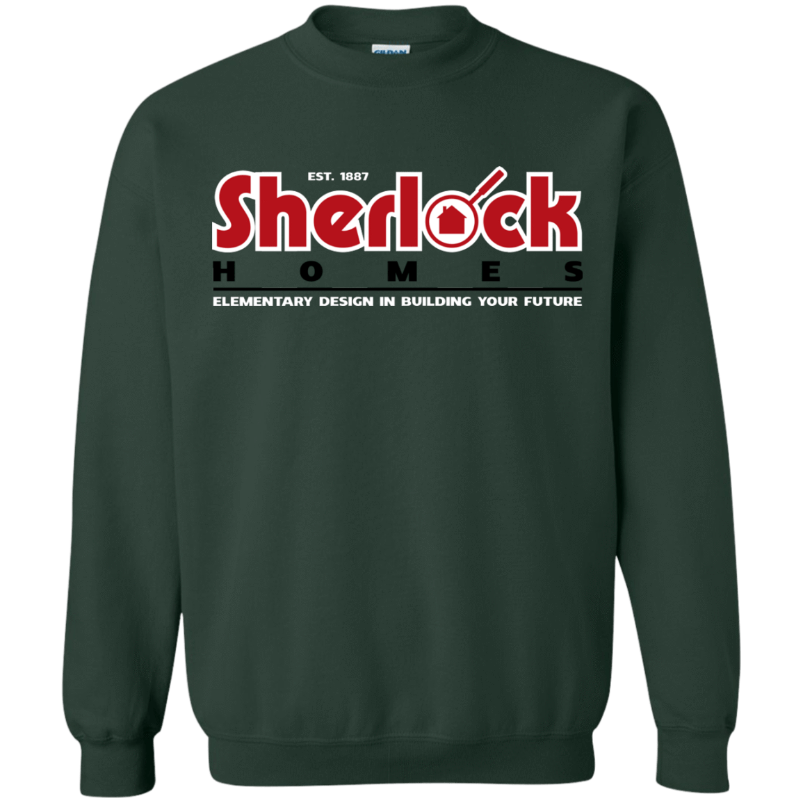 Sweatshirts Forest Green / Small Elementary Design Crewneck Sweatshirt