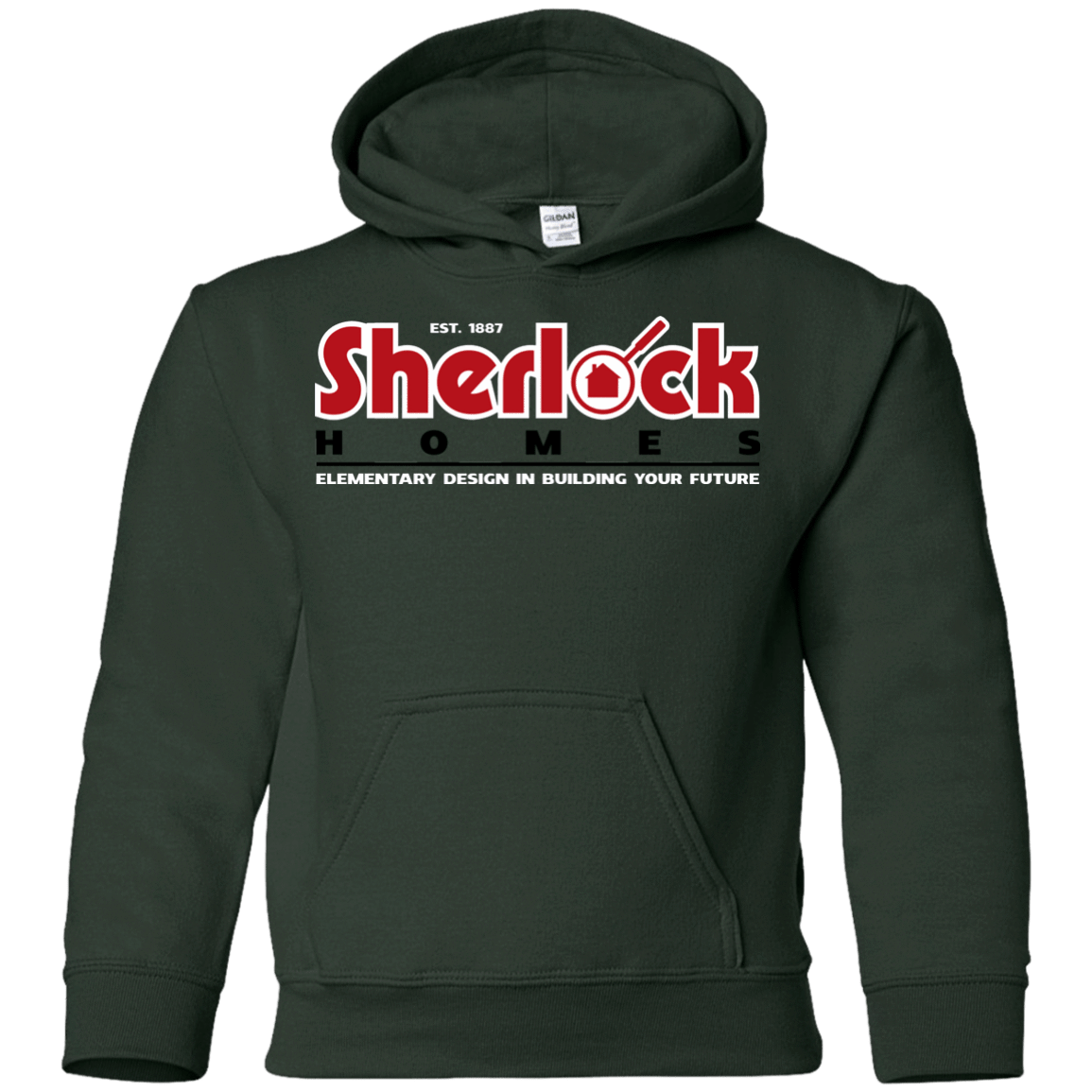 Sweatshirts Forest Green / YS Elementary Design Youth Hoodie