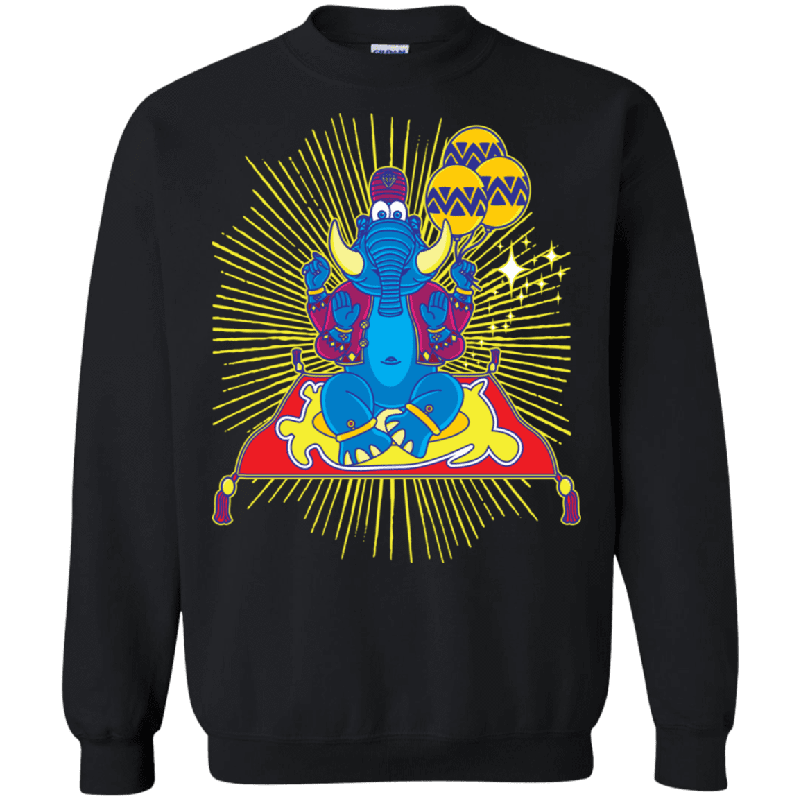 Sweatshirts Black / S Elephant God Crewneck Sweatshirt