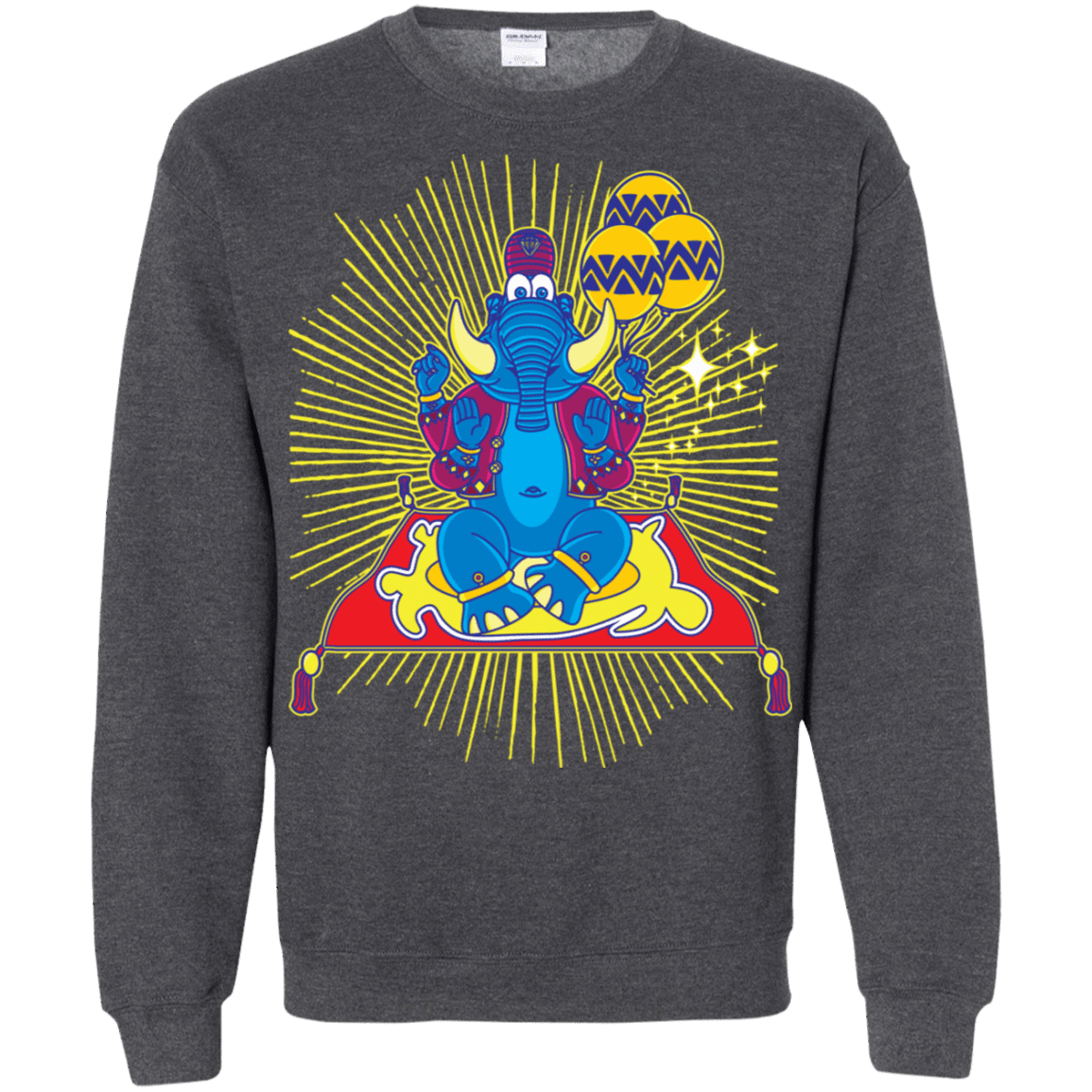 Sweatshirts Dark Heather / S Elephant God Crewneck Sweatshirt