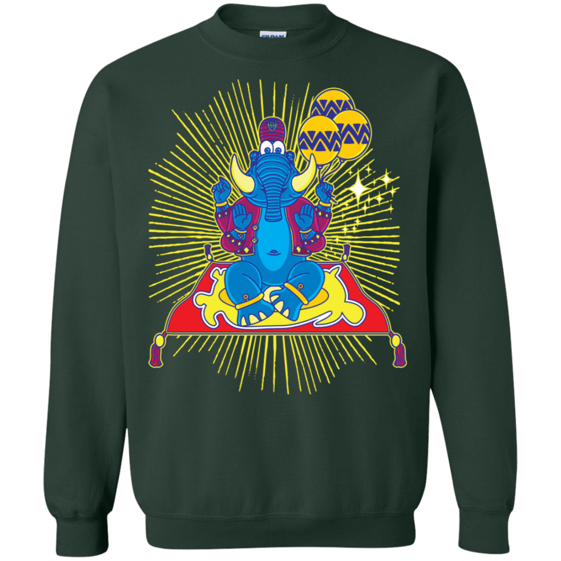 Sweatshirts Forest Green / S Elephant God Crewneck Sweatshirt