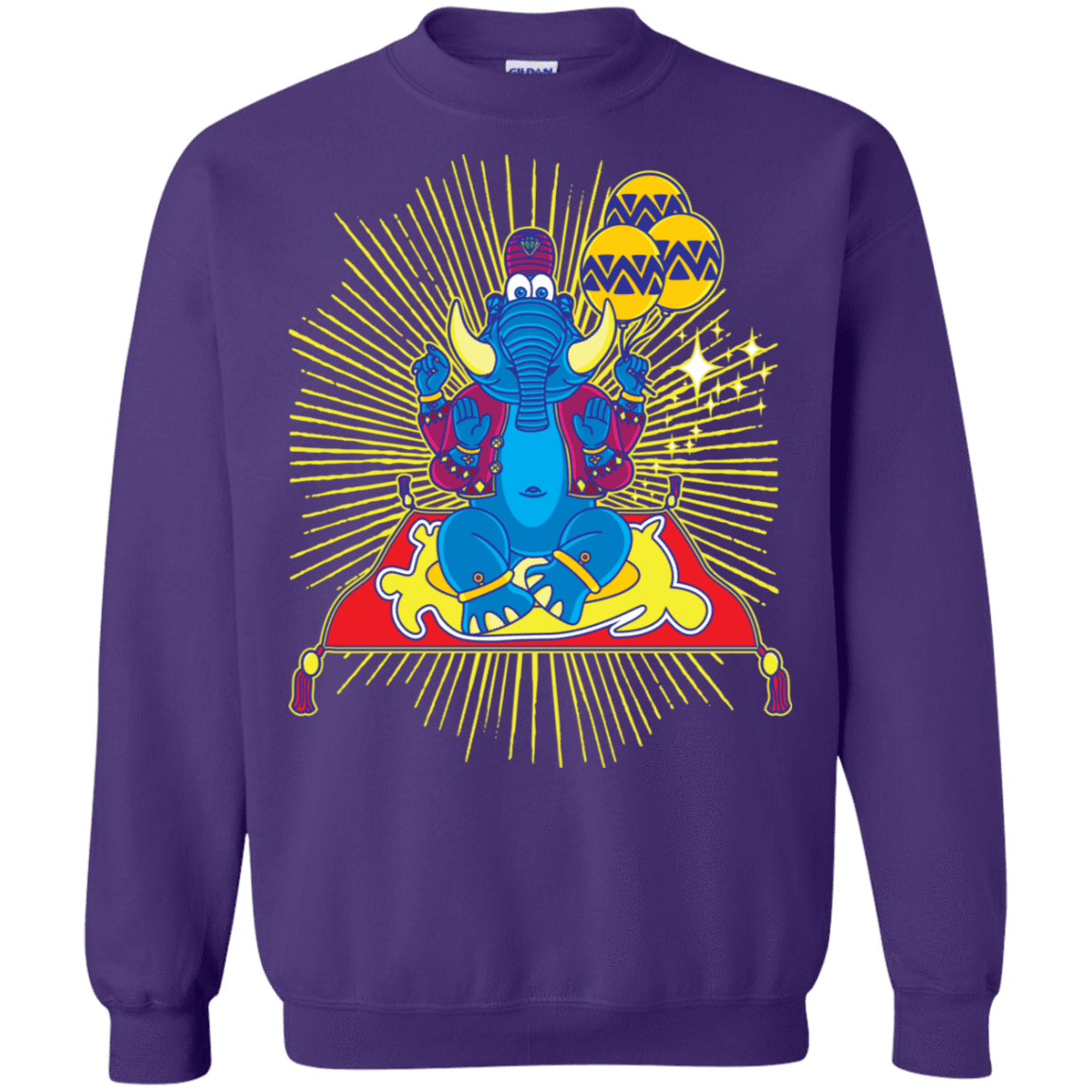 Sweatshirts Purple / S Elephant God Crewneck Sweatshirt