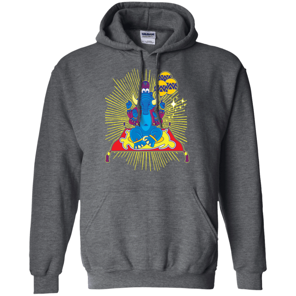 Sweatshirts Dark Heather / S Elephant God Pullover Hoodie