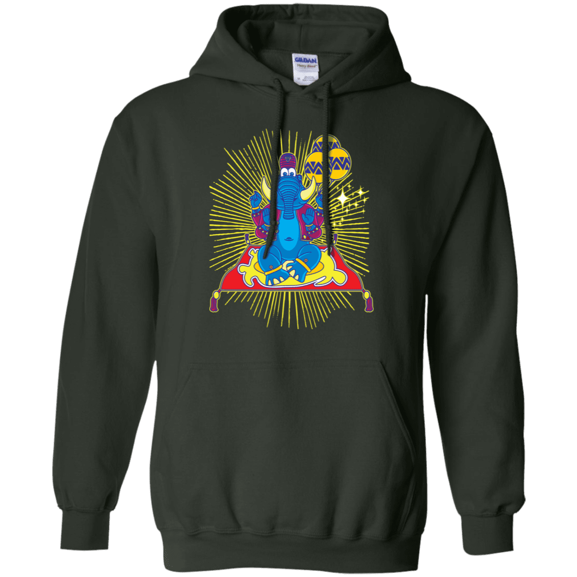 Sweatshirts Forest Green / S Elephant God Pullover Hoodie